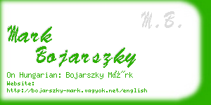 mark bojarszky business card